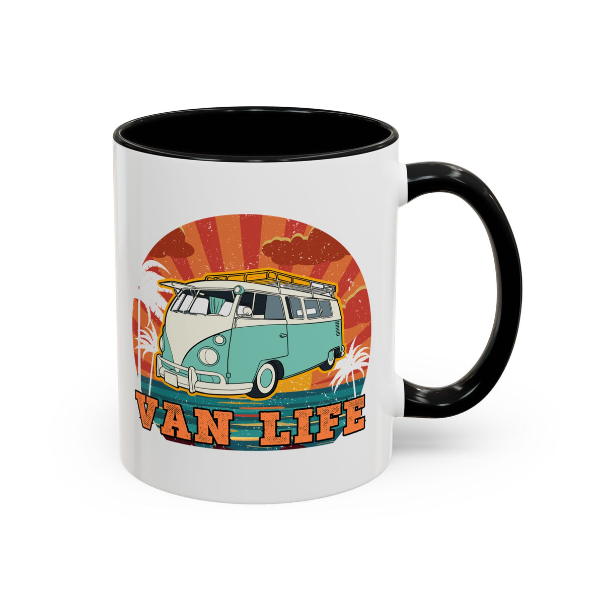 Van Life Coffee Mug — Retro VW Camper Accent Mug (11/15oz)