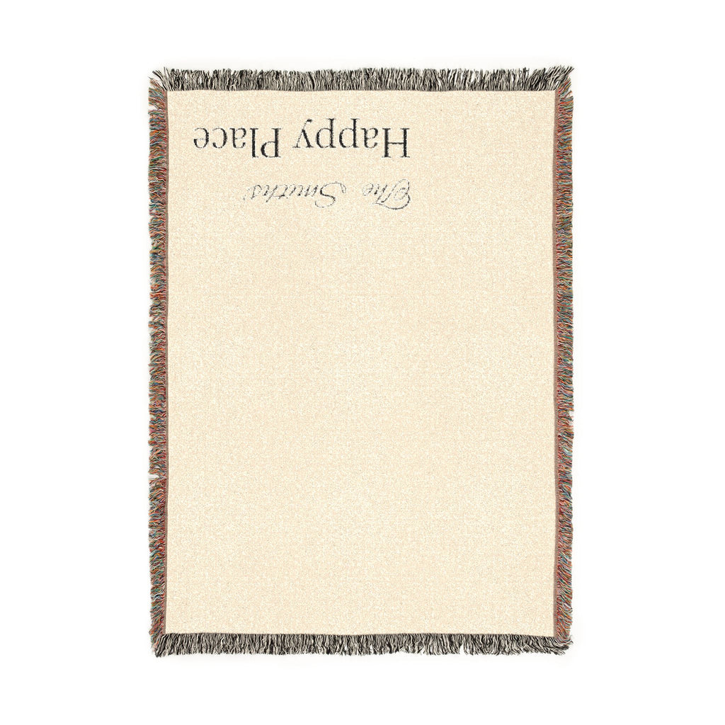 Personalised Woven Blanket Cozy Home Throw