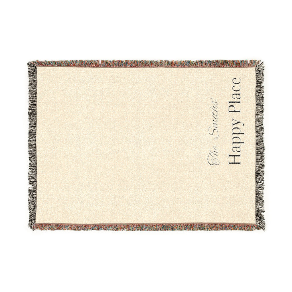 Personalised Woven Blanket Cozy Home Throw