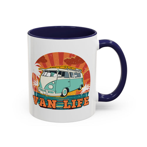 Van Life Coffee Mug — Retro VW Camper Accent Mug (11/15oz)
